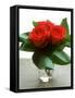 Small Bouquet with Three Red Roses-Michael Paul-Framed Stretched Canvas