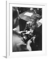 Small Boy Purchasing a Screwdriver at a Local Hardware Store-Robert W^ Kelley-Framed Photographic Print