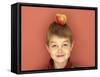 Small Boy with Apple on His Head-Marc O^ Finley-Framed Stretched Canvas