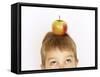 Small Boy with Apple on His Head-Marc O^ Finley-Framed Stretched Canvas