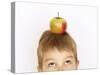 Small Boy with Apple on His Head-Marc O^ Finley-Stretched Canvas