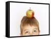 Small Boy with Apple on His Head-Marc O^ Finley-Framed Stretched Canvas