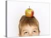 Small Boy with Apple on His Head-Marc O^ Finley-Stretched Canvas