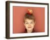 Small Boy with Apple on His Head-Marc O^ Finley-Framed Photographic Print