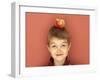 Small Boy with Apple on His Head-Marc O^ Finley-Framed Photographic Print