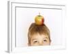 Small Boy with Apple on His Head-Marc O^ Finley-Framed Photographic Print