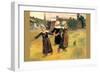 Small Breton Women-Paul Gauguin-Framed Art Print