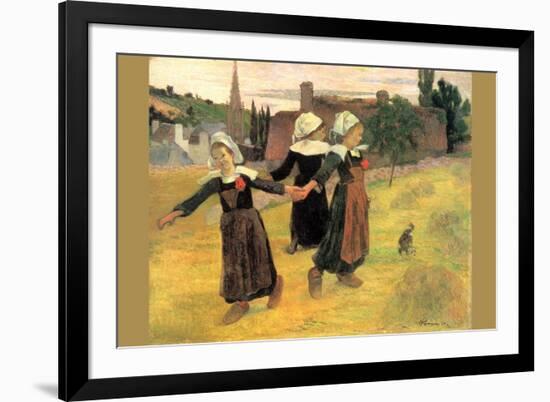 Small Breton Women-Paul Gauguin-Framed Premium Giclee Print