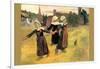 Small Breton Women-Paul Gauguin-Framed Art Print