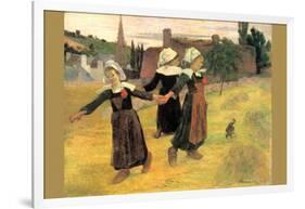 Small Breton Women-Paul Gauguin-Framed Art Print