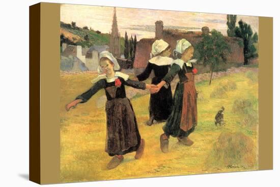 Small Breton Women-Paul Gauguin-Stretched Canvas
