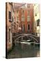 Small Bridge over a Side Canal in Venice, Italy-David Noyes-Stretched Canvas