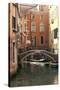 Small Bridge over a Side Canal in Venice, Italy-David Noyes-Stretched Canvas