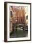 Small Bridge over a Side Canal in Venice, Italy-David Noyes-Framed Premium Photographic Print
