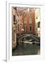 Small Bridge over a Side Canal in Venice, Italy-David Noyes-Framed Premium Photographic Print