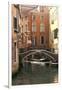 Small Bridge over a Side Canal in Venice, Italy-David Noyes-Framed Photographic Print