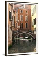 Small Bridge over a Side Canal in Venice, Italy-David Noyes-Framed Premium Photographic Print