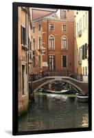 Small Bridge over a Side Canal in Venice, Italy-David Noyes-Framed Premium Photographic Print