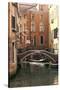 Small Bridge over a Side Canal in Venice, Italy-David Noyes-Stretched Canvas