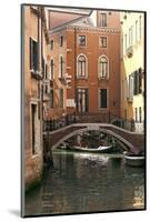 Small Bridge over a Side Canal in Venice, Italy-David Noyes-Mounted Photographic Print