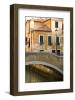 Small Bridge over a Side Canal in Venice, Italy-David Noyes-Framed Photographic Print