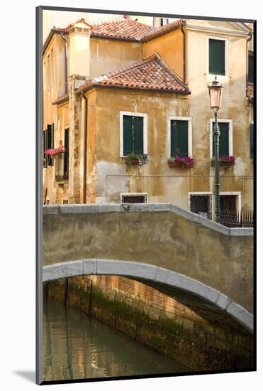 Small Bridge over a Side Canal in Venice, Italy-David Noyes-Mounted Photographic Print