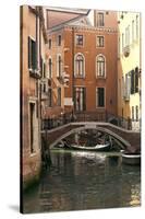 Small Bridge over a Side Canal in Venice, Italy-David Noyes-Stretched Canvas