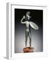Small Bronze Votive Statue Representing a Warrior-null-Framed Giclee Print