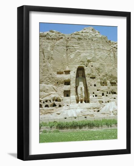 Small Buddha Statue in Cliff (Since Destroyed by the Taliban), Bamiyan, Afghanistan-Jj Travel Photography-Framed Photographic Print