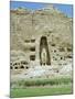 Small Buddha Statue in Cliff (Since Destroyed by the Taliban), Bamiyan, Afghanistan-Jj Travel Photography-Mounted Photographic Print