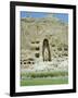 Small Buddha Statue in Cliff (Since Destroyed by the Taliban), Bamiyan, Afghanistan-Jj Travel Photography-Framed Photographic Print