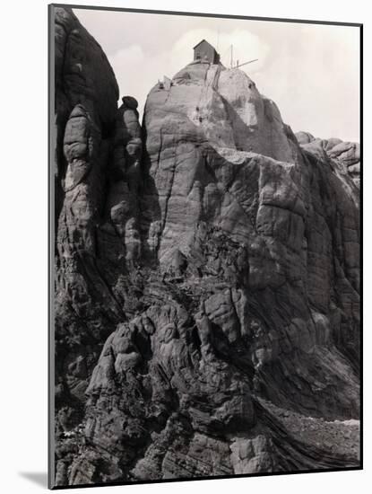 Small Building on Mount Rushmore-null-Mounted Photographic Print