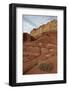 Small Bush in the Wash Near a Sandstone Butte-James Hager-Framed Photographic Print