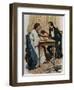 Small Calendar Illustrating Scenes from La Fanciulla Del West-null-Framed Giclee Print