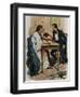 Small Calendar Illustrating Scenes from La Fanciulla Del West-null-Framed Giclee Print