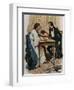 Small Calendar Illustrating Scenes from La Fanciulla Del West-null-Framed Giclee Print