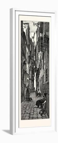 Small Calle Near the Via Garibaldi, Venice, Italy-null-Framed Premium Giclee Print