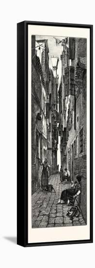 Small Calle Near the Via Garibaldi, Venice, Italy-null-Framed Stretched Canvas