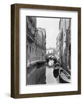 Small Canal with Two of Many Small Bridges-null-Framed Photographic Print