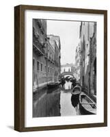 Small Canal with Two of Many Small Bridges-null-Framed Photographic Print