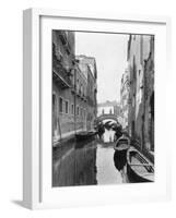Small Canal with Two of Many Small Bridges-null-Framed Photographic Print