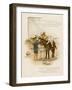 Small Child Clings to the Donkey's Mane While Her Brother Holds It by the Head-Harriet M. Bennett-Framed Art Print