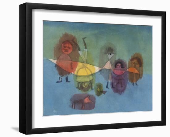 Small Children; Kindergruppe-Paul Klee-Framed Giclee Print