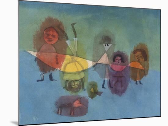 Small Children; Kindergruppe-Paul Klee-Mounted Giclee Print