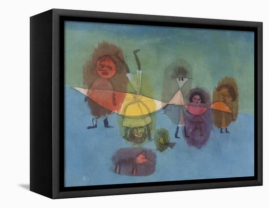 Small Children; Kindergruppe-Paul Klee-Framed Stretched Canvas