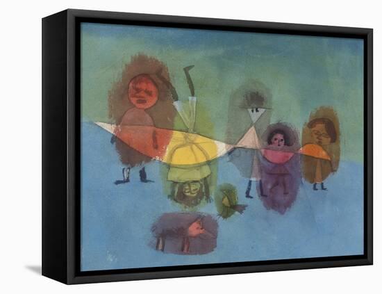 Small Children; Kindergruppe-Paul Klee-Framed Stretched Canvas