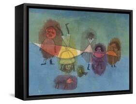 Small Children; Kindergruppe-Paul Klee-Framed Stretched Canvas