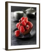 Small Chocolate Cake with Raspberries to Serve with Tea-Paul Williams-Framed Photographic Print