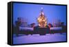 Small Christmas Tree Outdoors-Jim Craigmyle-Framed Stretched Canvas