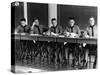 Small Class of West Point Cadets Listening to a Lecture in Classroom, at US Military Academy-null-Stretched Canvas